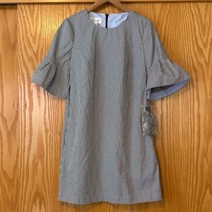 Donna Morgan Black and White Checkered Gingham Dress Size 10 Anthropologie NWT